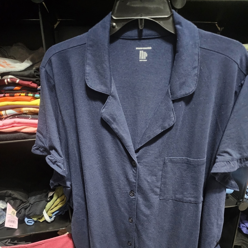Amazon Essentials Dark Blue Casual Shirt